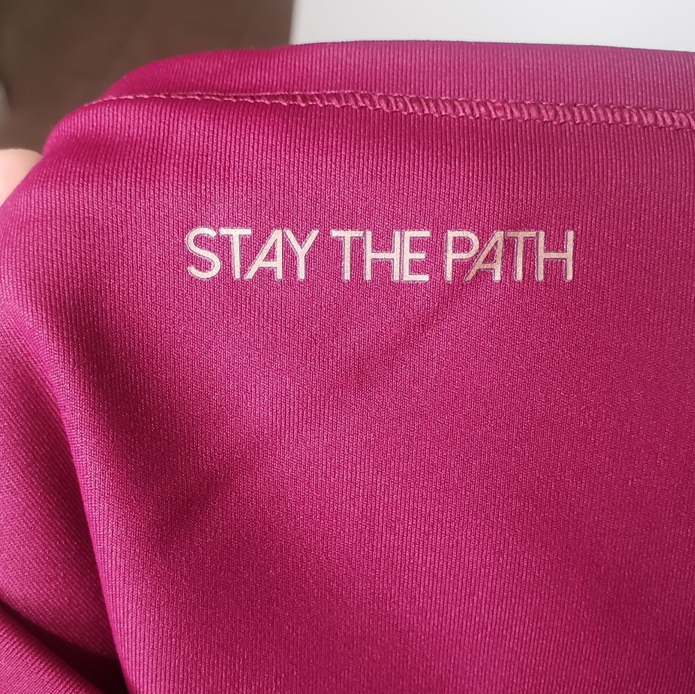 CALIA essential shine leggings tights high rise berry rich pink full length New - Picture 7 of 10